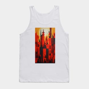 Scarlet Kittiescape Tank Top